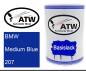 Preview: BMW, Medium Blue, 207: 500ml Lackdose, von ATW Autoteile West.